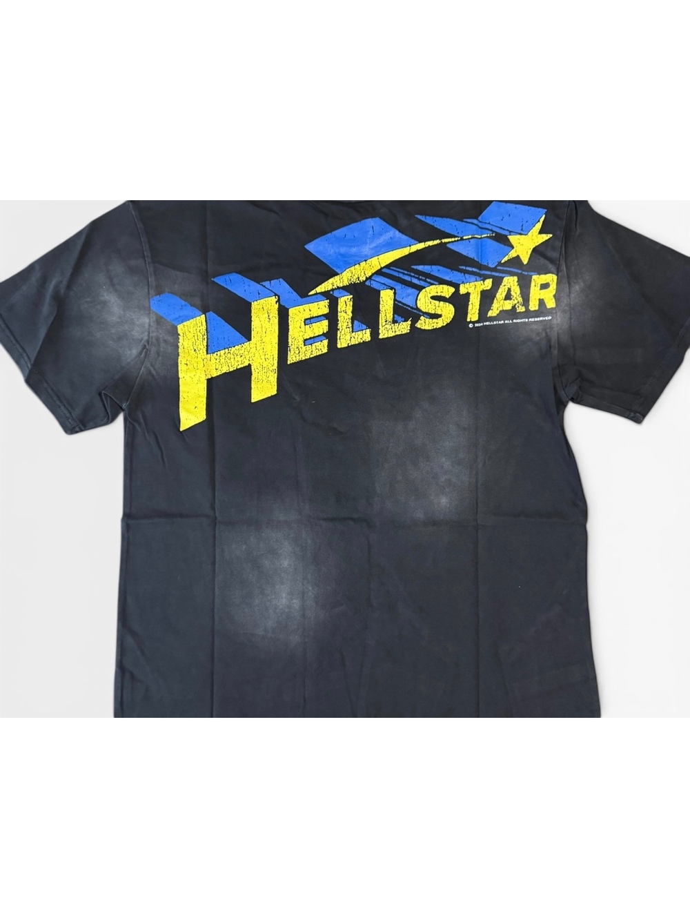 Hellstar black yellow logo T-shirt